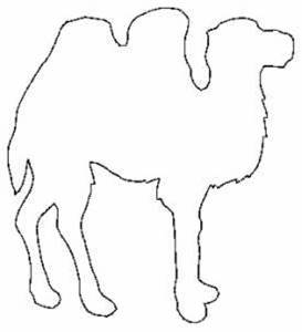 Picture of Camel Outline Redwork Machine Embroidery Design