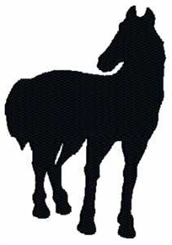 Horse Silhouette Machine Embroidery Design
