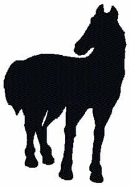 Picture of Horse Silhouette Machine Embroidery Design