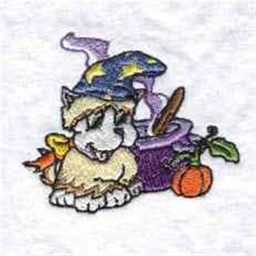 Dog Cauldron Machine Embroidery Design