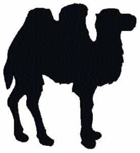 Picture of Camel Silhouette Machine Embroidery Design