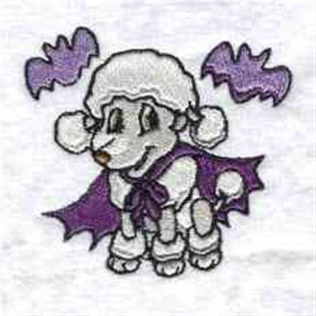 Picture of Halloween Poodle Machine Embroidery Design