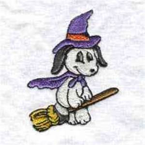Picture of Puppy Witch Machine Embroidery Design