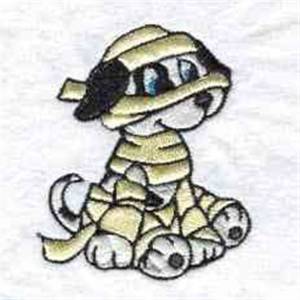 Picture of Puppy Mummy Machine Embroidery Design