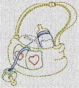 Picture of Baby Bag Machine Embroidery Design