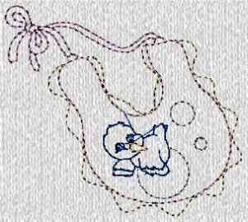 Baby Bib Machine Embroidery Design
