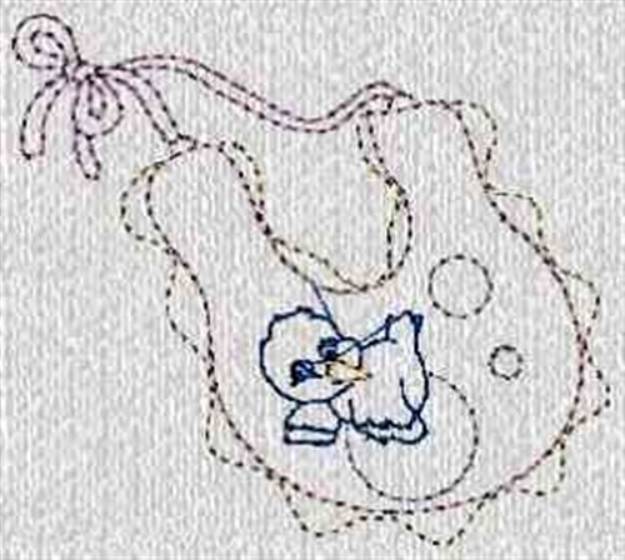 Picture of Baby Bib Machine Embroidery Design