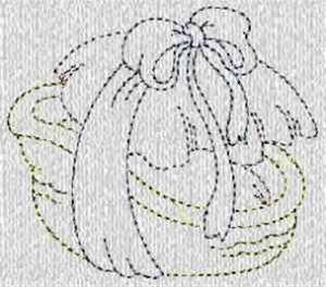 Picture of Baby Basket Machine Embroidery Design