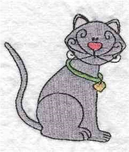 Kitty Cat Machine Embroidery Design