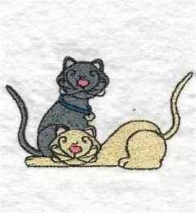Picture of Kitty Cats Machine Embroidery Design