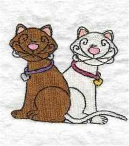 Picture of Curled Whiskers Machine Embroidery Design