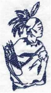 Picture of Bluework Shaman Machine Embroidery Design