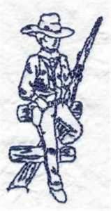Picture of Bluework Ranch Hand Machine Embroidery Design