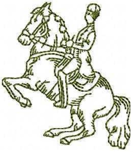 Equestrian Dressage Machine Embroidery Design