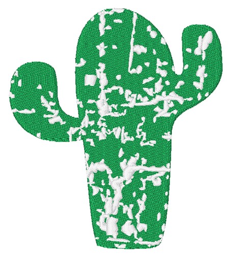 Distressed Cactus Machine Embroidery Design