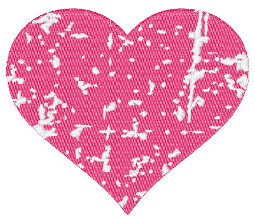 Distressed Heart Machine Embroidery Design
