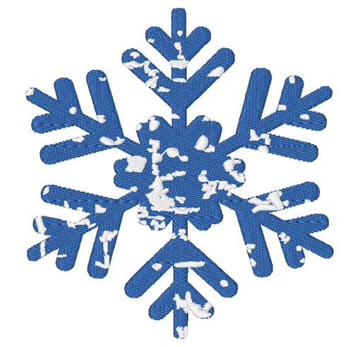Distressed Snowflake Machine Embroidery Design
