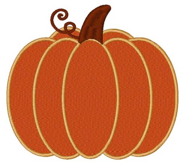Picture of Layered Pumpkin Machine Embroidery Design