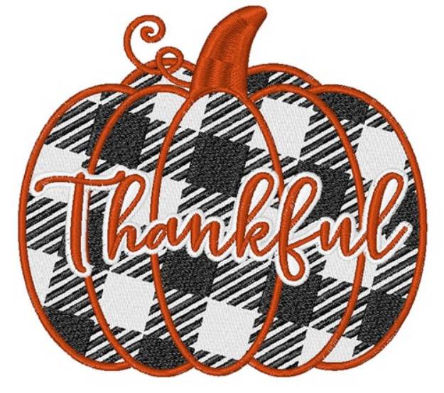 Picture of Thankful Plaid Pumpkin