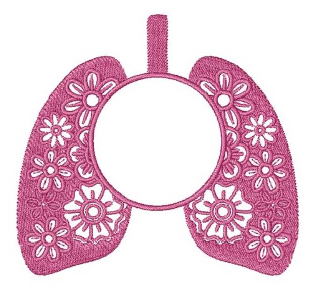 Picture of Floral Lungs Monogram Frame