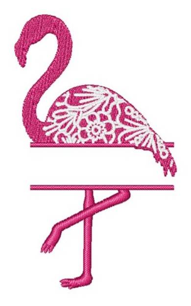 Picture of Floral Flamingo Name Drop