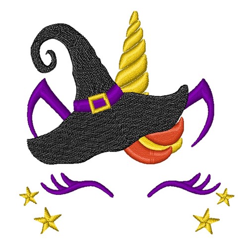 Halloween Unicorn Machine Embroidery Design