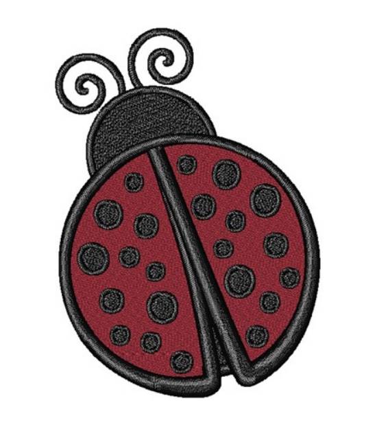 Picture of Layered Ladybug Machine Embroidery Design