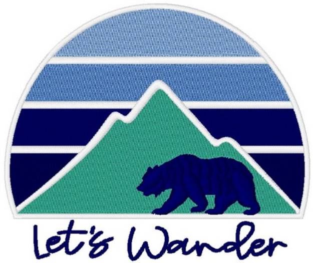 Picture of Lets Wander Machine Embroidery Design