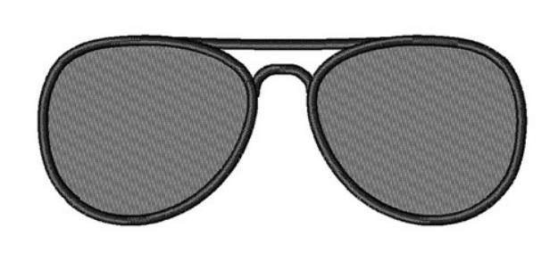 Picture of Layered Sunglasses Machine Embroidery Design