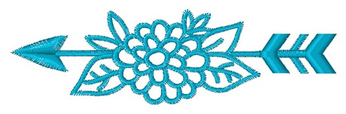 Southwestern Floral Arrow Machine Embroidery Design