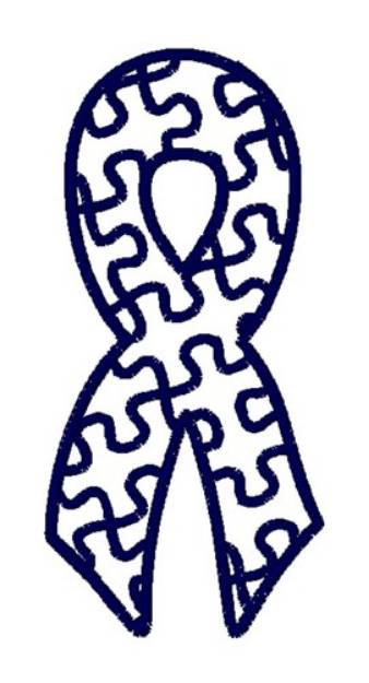 Picture of Autism Ribbon Outline