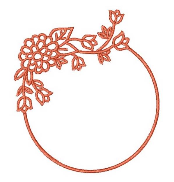 Picture of Circular Floral Frame
