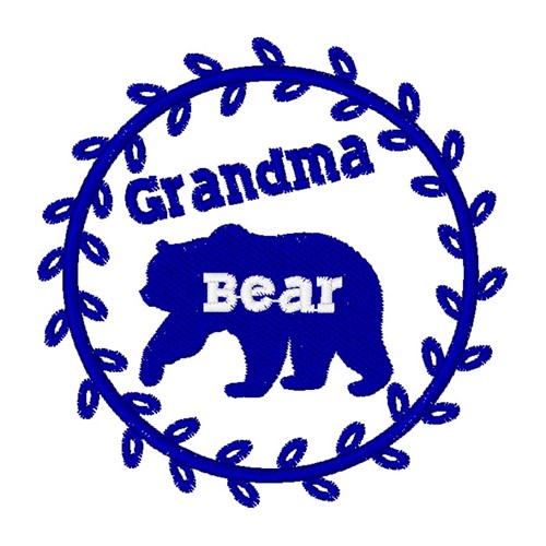 Grandma Bear, animal, mammal, wildlife, grizzly, brown,Bear Machine Embroidery Design