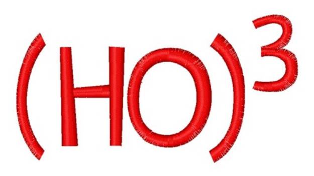 Picture of Ho Ho Ho Machine Embroidery Design