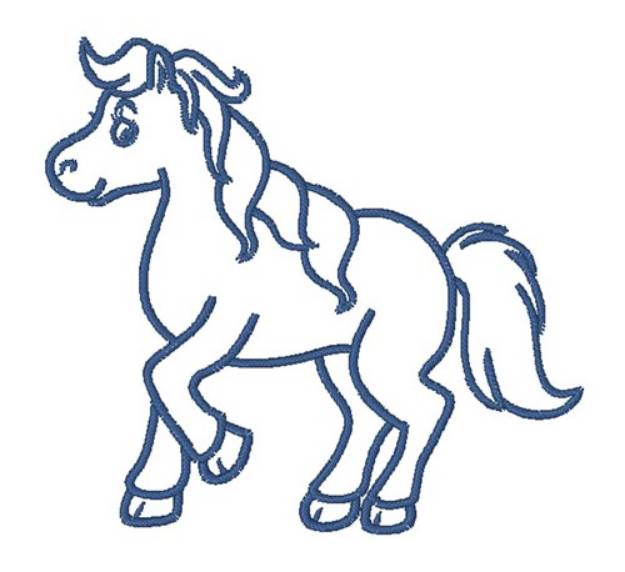Picture of Kawaii Horse Outline