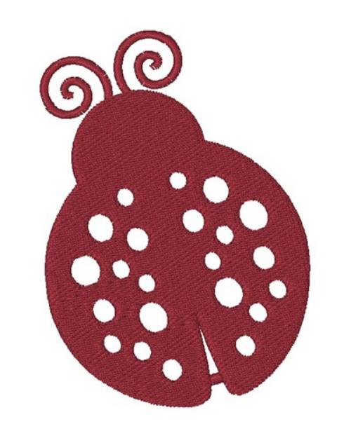 Picture of Ladybug Silhouette Machine Embroidery Design