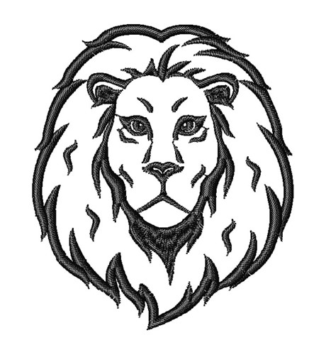 Lion Head Outline