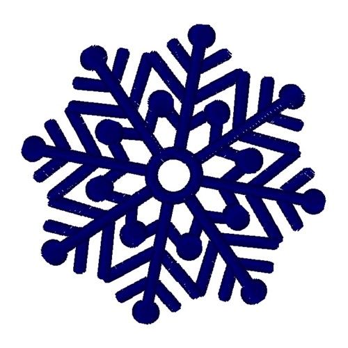 Decorative Christmas Snowflake Machine Embroidery Design