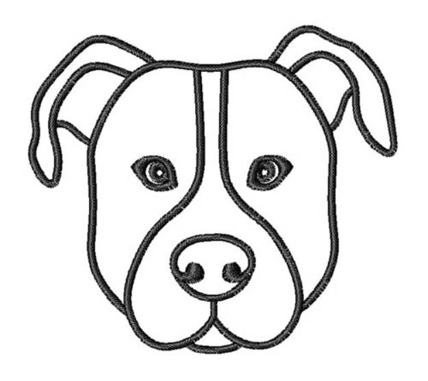 Picture of Pitbull Head Outline
