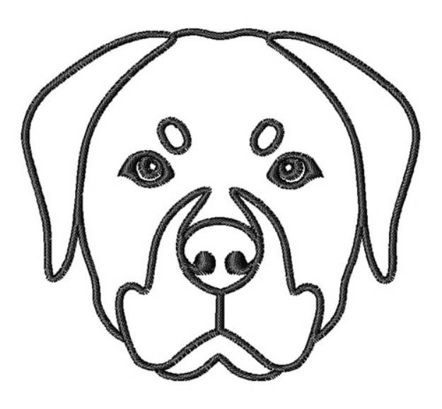 Picture of Rottweiler Head Outline