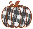 Picture of Buffalo Plaid Pumpkin Machine Embroidery Design