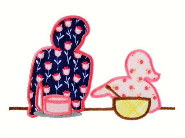 Picture of Baking Together Machine Embroidery Design
