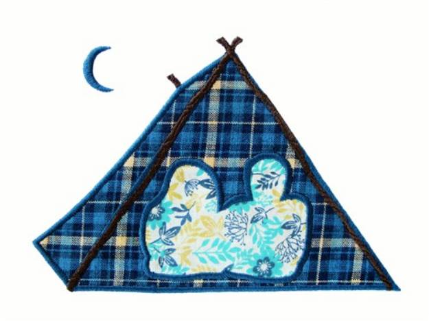 Picture of Camping Applique Machine Embroidery Design