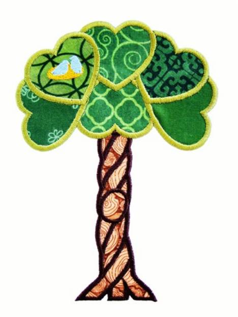 Picture of Heart Tree Machine Embroidery Design