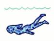 Picture of Swimming Underwater Machine Embroidery Design