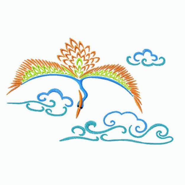 Picture of Flying Bird Machine Embroidery Design