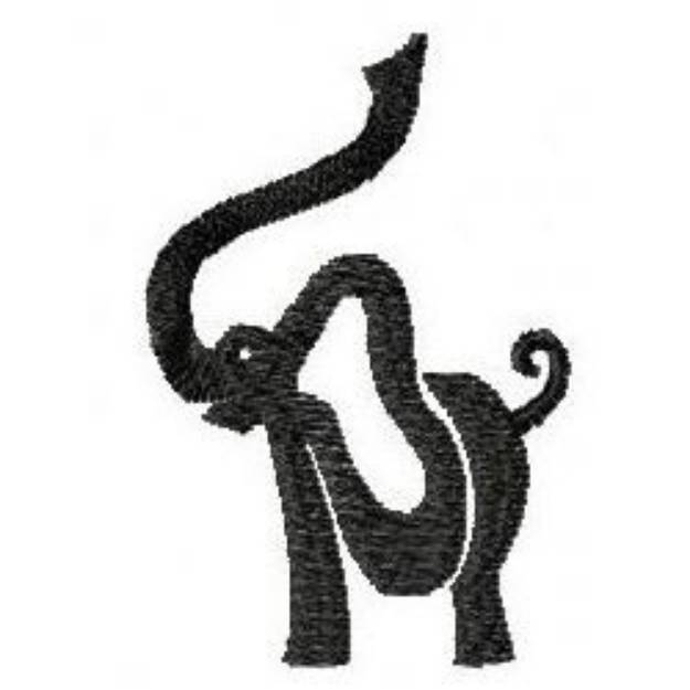 Picture of Elephant Machine Embroidery Design