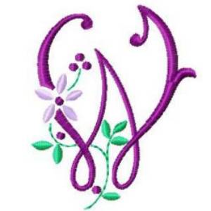 Picture of Floral ABC Machine Embroidery Design