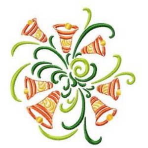 Picture of Bells Swirl Machine Embroidery Design