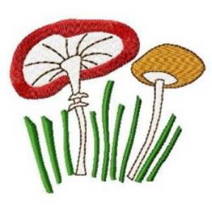 Picture of Tilted Mushroom Machine Embroidery Design